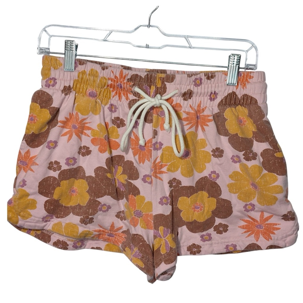 Out From Under Urban Outfitters Women's XS Pink Floral Mid Rise Sweatshorts